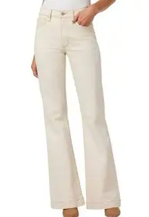 joe's jeans  Women's High Rise Wide Leg Jeans Ecru/Cream 24 NWT