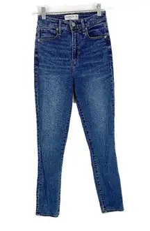 Abercrombie & Fitch Curve Love Super Skinny Ankle High Rise Jeans Size 25 0 EUC