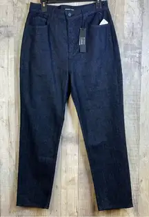 Lee Body Optix + Cushnie Size 31/12 Cropped Straight Leg Dark Wash Denim…