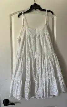 White flowy dress