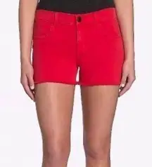 Rock & Republic Red raw hem shorts size 12 women's