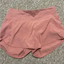 Lululemon Speed Up Shorts 4" Mid-Rise peach