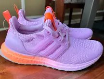Bright pink and orange ultra boost 