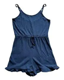 navy blue sleeveless romper size XS