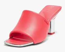 NEW DKNY Kelley Square Toe Heeled Sandal Mule Flat 6 $129