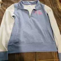 Pink VS half zip pullover