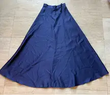 Vintage Navy Blue Formal Maxi Skirt A-Line Evening Party Formal Wear Size‎ 6