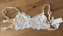 Commense White Lace Bralette Top 