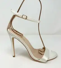 Lulus Lulu’s Champagne Satin Heels 9