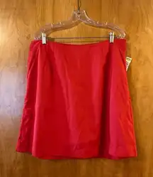 Talbots Vintage Women’s Skort Orange Red NWT Size 14W 14 W