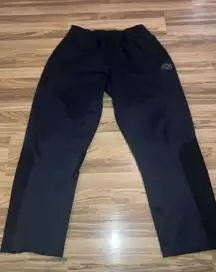 Vintage Nike Track Pants Mens M Black Dri-Fit Baggy Wide Leg Active Gym Y2K