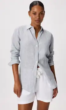 Quince 100% European Linen Long Sleeve Shirt large