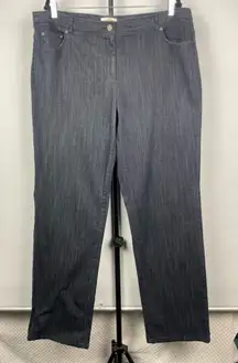 Vintage Talbots Black Dark‎ Wash Denim Straight Leg Jeans