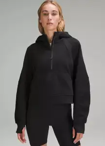 Lululemon Scuba Oversized 1/2 Zip Hoodie in Black