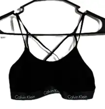 Calvin Klein Black Bra with Criss-Cross Straps