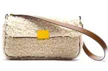 NEW Zara faux sherpa shoulder bag