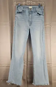 Mother Womens Cutting Class The Hustler Ankle Fray Jeans 25 *Stains*