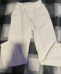 White  sweatpants