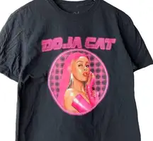 PacSun Doja Cat Rap Tee T Shirt Black Large L American Female Rapper Singer Logo