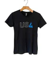 Next Level T Shirt Womens M Short Sleeve Black USA ATAC Level Up Tee NEW