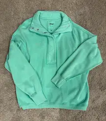 Aerie Oh Snap Weekend Henley Sweatshirt