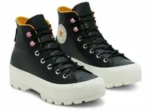 Converse Winter Lugged Hi Gore-TEX Black Leather Boots sz 7