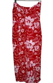 Faithfull the Brand FAITHFULL THE LABEL - LULU MAXI SKIRT CAMARA FLORAL PRINT - RED Size 4