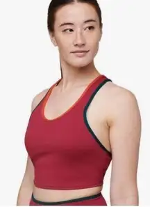 Cotopaxi Size Large Red Mari Crop Top Athletic Workout Bra