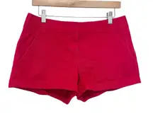 J. Crew Red Chino Flat Front Shorts Sz 4