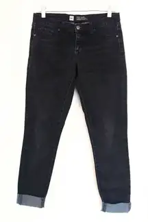 Mossimo Faded Black Mid Rise Skinny Jeans