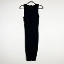 Alexander Wang Knit Stretch Silver Ball Beaded Embellished Side Detail Dress XS