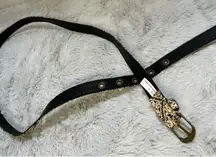 Stylish Brown and Cream Patterned Women's Belt