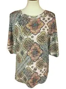 Ivy Jane tapestry slouchy knit top