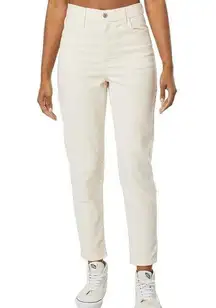 Levi's Corduroy High Waisted Mom Jeans White Beige Women's Size 24 x 29 Stretch