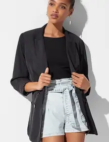 ✨Super High Waisted Pleated Tie
Jean Shorts ✨