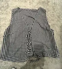 Checkered Vest Shein