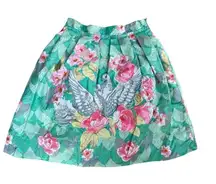 MANOUSH EMBROIDERED FLORAL & BIRD SKIRT SIZE 34 French, Size 2 USA