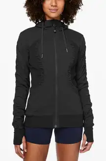 Lululemon Dance Studio Jacket III Black Heathered Black Size 6 Reversible Rare