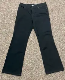 Chico’s Platinum black denim jeans size short 0-PM