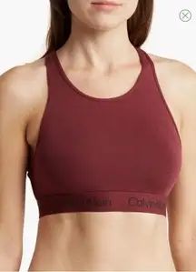 NWOT Calvin Klein Burgundy Sports Bra