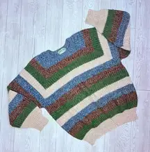 Vintage rare north folk long sleeve nortic sweater shirt comfort outdoors retro