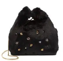 Sam Edelman NWT- Jessamy Faux Fur Shopper Bag