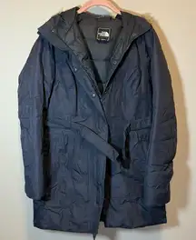 The North Face Women’s Navy Blue Parka Coat Medium Puffer