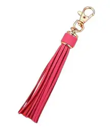 NEW Hot Pink Tassel Bag Charm Tassels Keychains Purse Charms