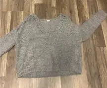 Garage Grey Sweater Cropped