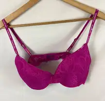 Bebe Purple Lace Bra Size 36D