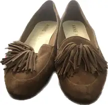 ‘Darcy’ Tassel Brown Flats