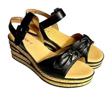 Gabor Women’s Lambskin Leather Best Fitting Wedge Sandals 