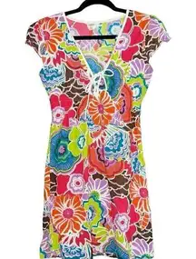 O'Neill  Size Med. Retro Look Floral Sun Dress Concert Cruise Beach