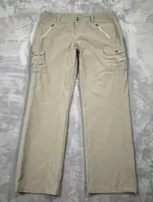 Kuhl Pants 10 Beige Cargo Hiking Outdoor Trekking Stretch Performance Cinch Leg
